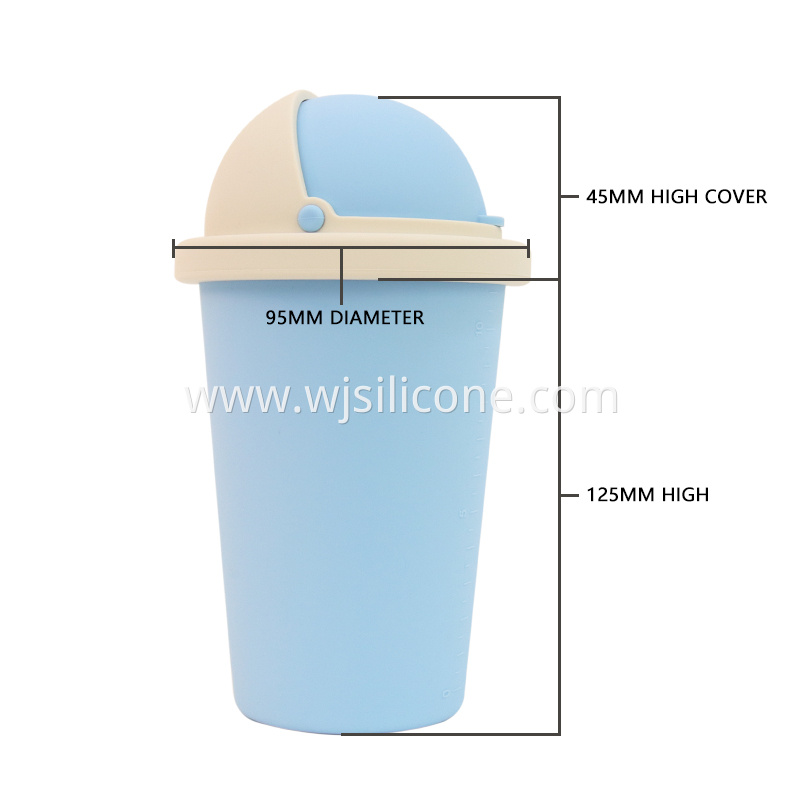 Silicone rubber trash collector cup
